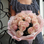 Букет розовых роз Привет от Амура